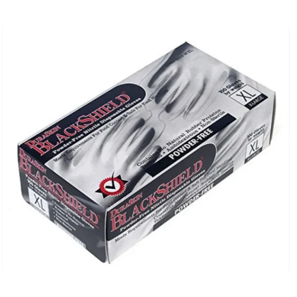 Liberty Safety 2016BK NITRILE GLOVE BLACK 6-MIL, LARGE, INDUSTRIAL GRADE, 100/BOX
