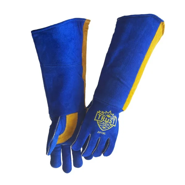 TRUST 2016L 21″ STICK WELDING GLOVES LARGE, PREMIUM, SIDE SPLIT COWHIDE, 6/PACK