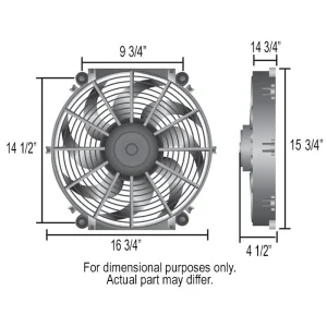 Derale Performance 16 in Reversible Electric Tornado Fan