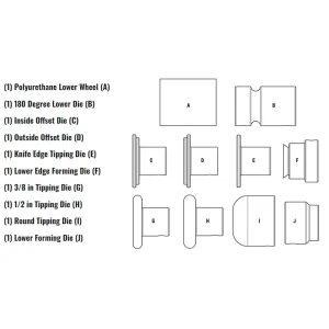 Eastwood Bead Roller Metal Fabrication Forming Dies
