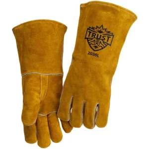 Trust Shoulder Split Cowhide Stick Welding Gloves 2035L