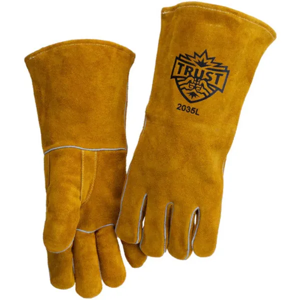 Trust Shoulder Split Cowhide Stick Welding Gloves 2035L