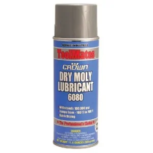 Crown 6080 Dry Moly Lubricants, 11.6 oz Aerosol Can (12 Cans)