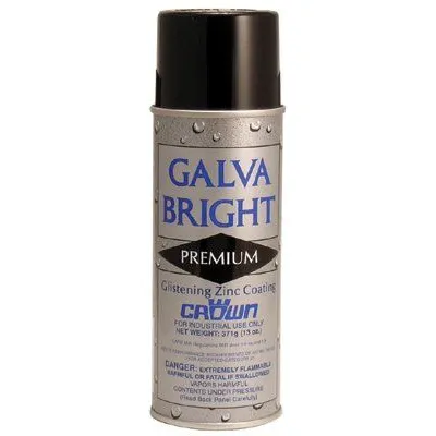 Crown 7008 Galva Bright Premium, 16 oz Aerosol Can (12 Cans)