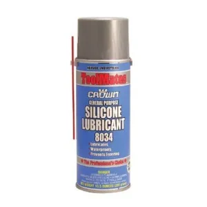 Crown 8034 General Purpose Silicone Lubricants, 16 oz Aerosol Can (12 Cans)