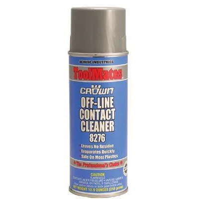 Crown 8276 Off-Line Contact Cleaners, 10.9 oz Aerosol Can (12 Cans)