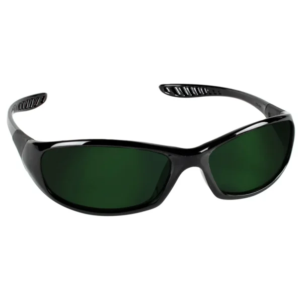 KleenGuard™ 20545 V40 Hellraiser™ Safety Glasses, IRUV Shade 5.0 Lenses, Black Frame, Unisex for Men and Women