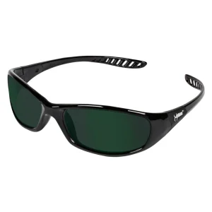 KleenGuard™ 20545 V40 Hellraiser™ Safety Glasses, IRUV Shade 5.0 Lenses, Black Frame, Unisex for Men and Women