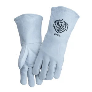 TRUST 2055L BASIC WELDING GLOVES LARGE, SHOULDER SPLIT COWHIDE LEATHER, 6/PACK