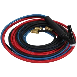Weld-Forge 250 Amp Water-Cooled Flexible TIG Torch – 12.5 ft. Braided Rubber 20F-12-R