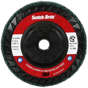 3M Scotch-Brite Clean & Strip XT Pro Extra Cut Disc 4 1/2″ X 5/8-11″ Type 27 21050