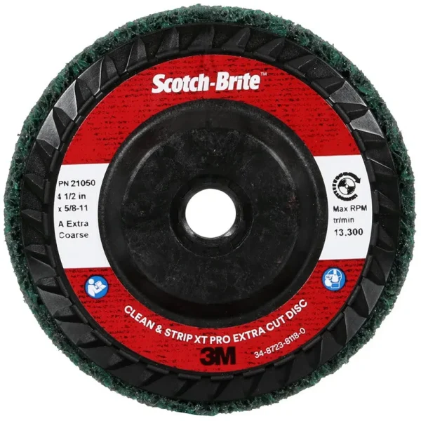3M Scotch-Brite Clean & Strip XT Pro Extra Cut Disc 4 1/2″ X 5/8-11″ Type 27 21050
