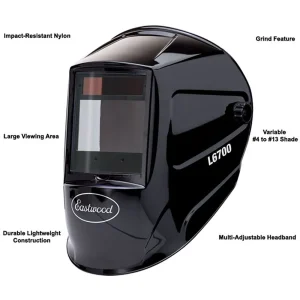 Eastwood Large View Auto Darkening Welding Helmet – L6700