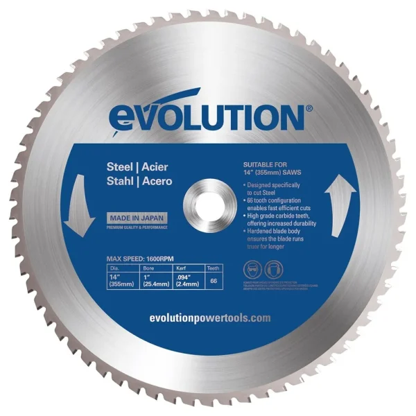 Evolution 14 Inch Steel Cutting Replacement Blade