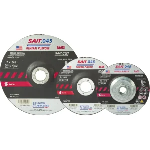 SAIT 22021 A60S General Purpose Cut-Off Wheels (Type 27/Type 42 Depressed Center) 4 1/2″ x .045″ x 7/8″, 50-Pack
