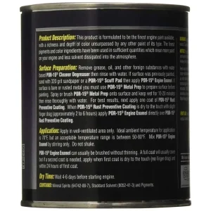 POR15 Engine Enamel Black Pint