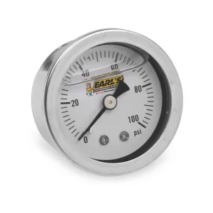 Earls Oil-Filled Pressure Gauge – 0-100 PSI – 1/8 Inch NPT Male