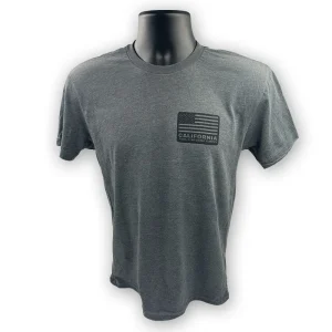 CALIFORNIA TOOL & WELDING SUPPLY T-SHIRT, FLAG, GREY 2XL