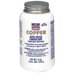 Permatex 09128 Copper Anti-Seize Lubricants, 8 oz Brush Top Bottle (1 Bottle)