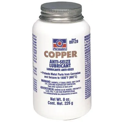 Permatex 09128 Copper Anti-Seize Lubricants, 8 oz Brush Top Bottle (1 Bottle)
