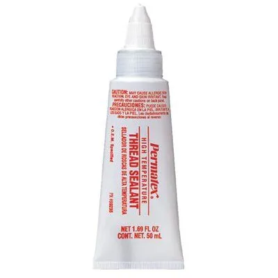 Permatex 59235 High Temperature Thread Sealants, 50 ml Tube, White (1 Tube)
