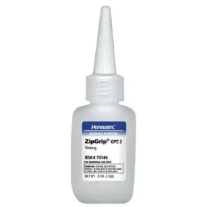 Permatex 70144 ZipGrip GPE 3 Cyanoacrylate Adhesives, 5 oz Bottle, Clear (1 EA)