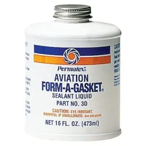 Permatex 80017 Form-A-Gasket Sealants, No 3, 16 oz Bottle, Dark Brown (12 Bottles)
