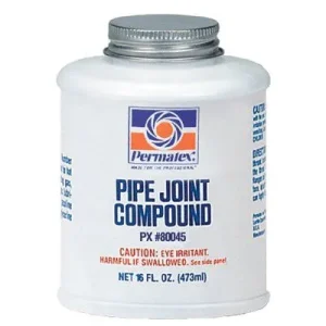 Permatex 80045 Pipe Joint Compounds, 16 oz Bottle, Black (12 Bottles)