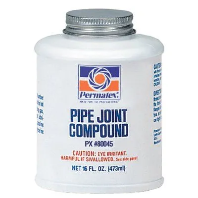 Permatex 80045 Pipe Joint Compounds, 16 oz Bottle, Black (12 Bottles)