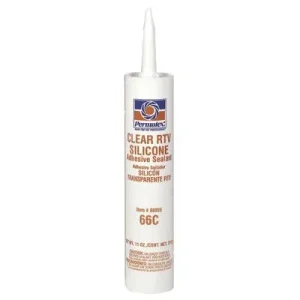 Permatex 80855 Clear RTV Silicone Adhesive Sealants, 11 oz Cartridge, Clear (1 Cartridge)