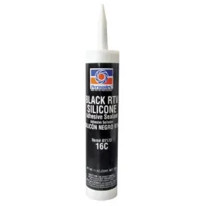 Permatex 81173 Black RTV Silicone Adhesive Sealants, 12.9 oz Cartridge, Black (1 Cartridge)