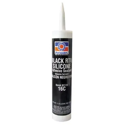 Permatex 81173 Black RTV Silicone Adhesive Sealants, 12.9 oz Cartridge, Black (1 Cartridge)
