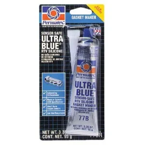 Permatex 81724 Ultra Series RTV Silicone Gasket Maker, 3.35 oz Tube, Blue (1 Tube)