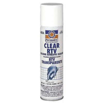 Permatex 81913 Clear RTV Silicone Adhesive Sealants, 7.25 oz Automatic Tube, Clear (12 Tubes)