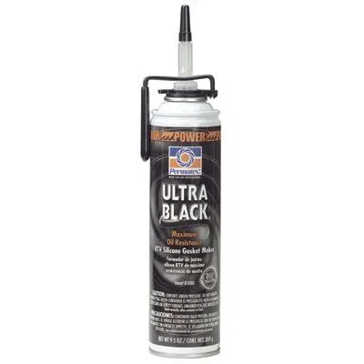 Permatex 85080 Ultra Series RTV Silicone Gasket Maker, 9.5 oz PowerBead Can, Black (1 Can)