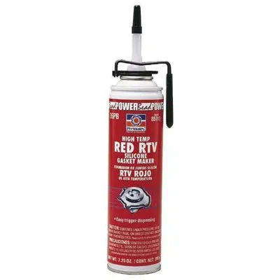 Permatex 85915 High-Temp Red RTV Silicone Gasket, 7.25 oz PowerBead Can, Red (6 Cans)