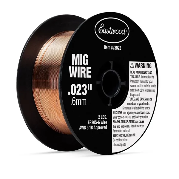 Eastwood Solid MIG Welding Wire 0.023 Inch – 2lb – 4 Inch Spool