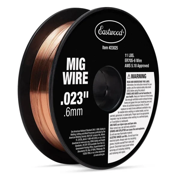Eastwood Solid MIG Welding Wire 0.023 Inch – 11lb – 8 Inch Spool