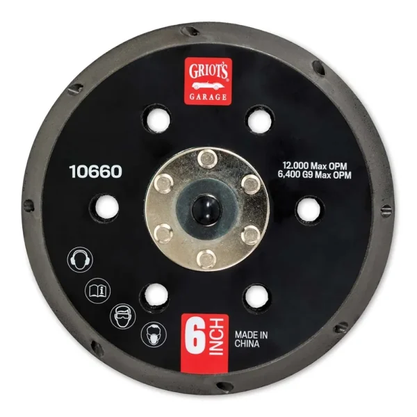 Griot’s 6 Inch Backing Plate for G9 – 10660