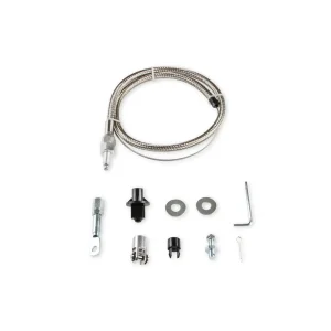 Mr. Gasket Throttle Cable Kit – Stainless Steel Braided 5657
