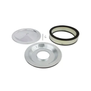 Mr. Gasket Competition Air Cleaner – Chrome – 5.125 Inch Carb Neck Diameter 9790