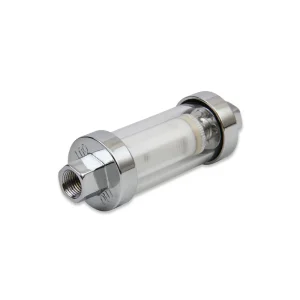 Mr. Gasket Clearview Inline Fuel Filter – w/ Hose Barb Fittings – 10 PSI Max 9706