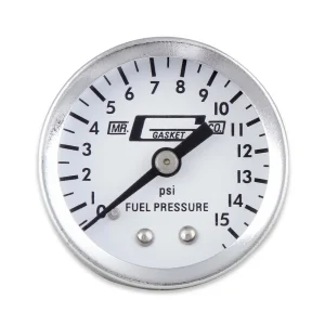 Mr. Gasket Fuel Pressure Gauge – 0-15 PSI – 1/2 Inch Diameter 1561