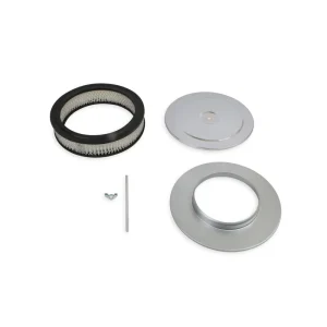 Mr. Gasket Air Cleaner – 9 Inch Diameter x 2.75 Inch Tall – Chrome 1487
