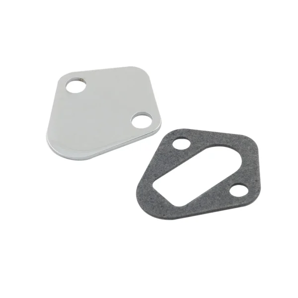Mr. Gasket Fuel Pump Block Off Plate – Chrome 1516