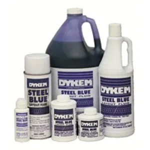 DYKEM 80400 Layout Fluids, 8 oz Brush-In-Cap, Blue (12 Bottles)