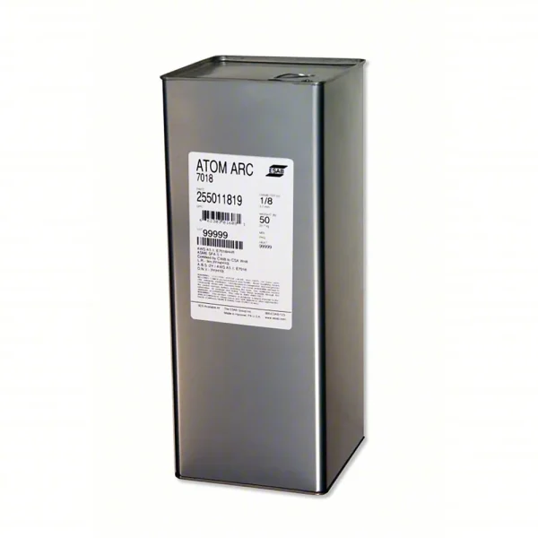 ESAB® 255011819 AtomArc® 7018 1/8″ x 14″ x 50# HSC Carbon Steel Stick Electrodes