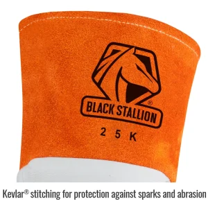 Black Stallion 25KM Premium Kidskin TIG Glove with DragPatch®, MEDIUM