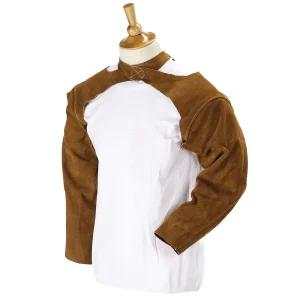 Revco 25SLV 25″ Split Cowhide Leather Welding Sleeves w/ Sling Strap (1 Pair)
