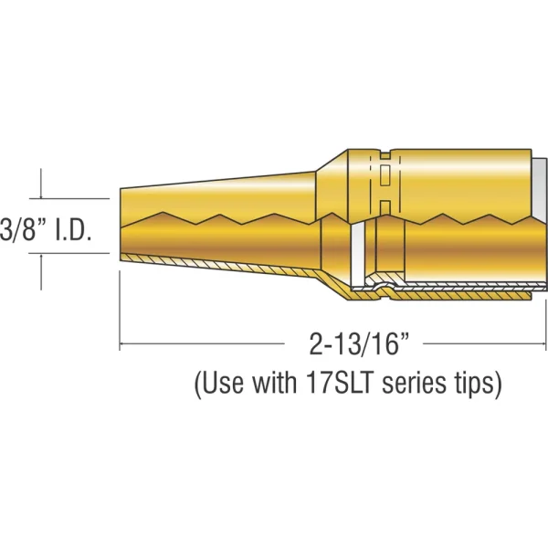 PROFAX PX27T38 NOZZLE (3/8″) TAPERED (BRASS), 5/PACK
